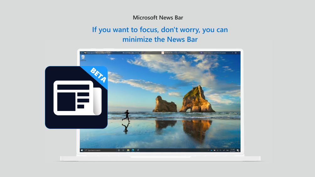 If you want to focus, don’t worry – you can minimize the News Bar.