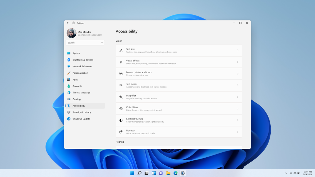 Windows 11 Accessibility Settings