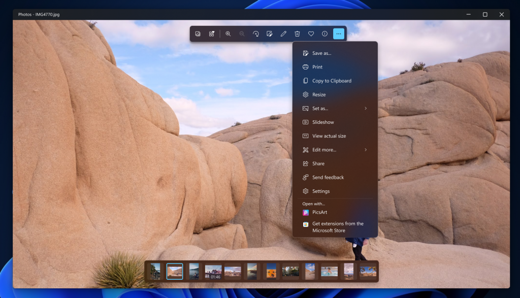 Photo integration experience in Windows 11