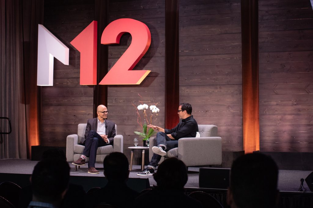 Satya Nadella and Manny Medina